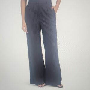 Ramy Brook Meghan Wide-Leg Pants Blue & White Stripe Size 4